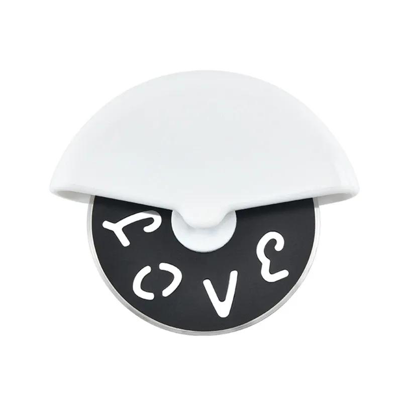 Nerezový nůž s kulatým kolečkem na pizzu s víkem Váleček na těsto Kráječ těsta Nářadí na pečivo Kuchyně na pečení