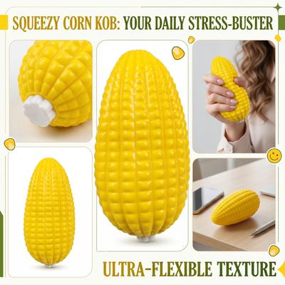 Corn Shaped Stress Relief Toy Soft Squeeze Sensory Decompression Fidget for Adults and Kids Novelty Gift Item