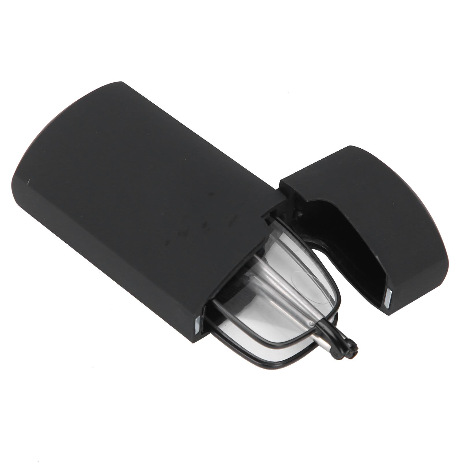 

Складные очки для чтения из нержавеющей стали для пожилых людей, портативные очки для дальнозоркости с коробкой для хранения(+400