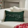 Christmas Tree Embroidery Pillowcase Merry Christmas Cushion Cover Sofa Headboard Waist Pillowcase Holiday Decoration