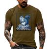 Men's Funny Animal Saying Graphic T-Shirt Retro Print Loose Fit Summer Casual Top