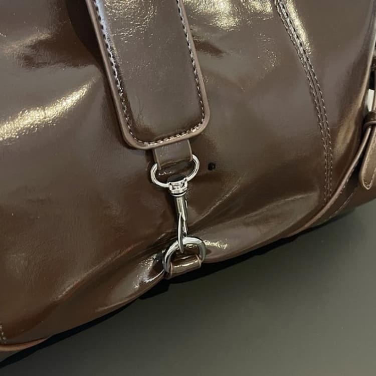 Glossy patent leather underarm bag women's shoulder messenger bag
