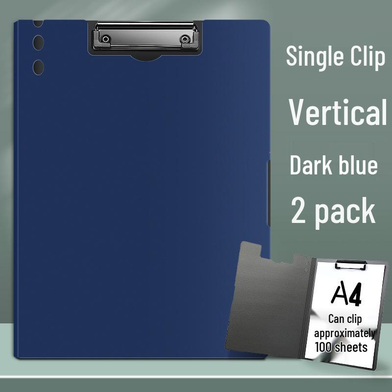 Multi-functional A4 Writing Pad with Dual Metal Clips