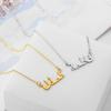 1Pcs Arabic Pendant Fine Craftsmanship Arabic Character Necklace Reliable Comfortable Chain Stylish Moslem Jewelry Cultural Gift