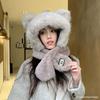 Winter Knit Trapper Hat Fleece Lined Thickened Earflap Beanie Windproof Warm Cold Weather Cap