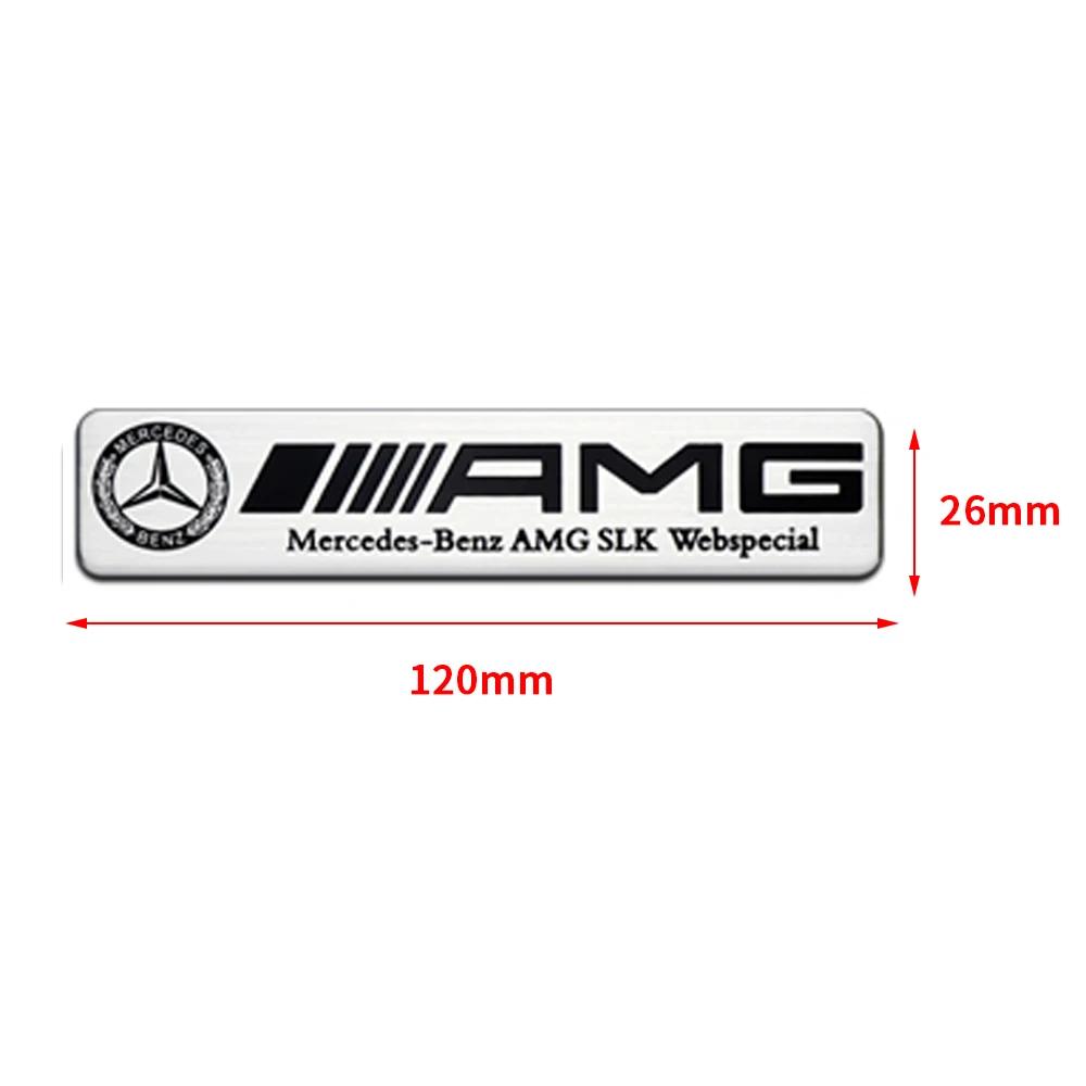 FJR5 Hot 2025 3D Aluminum Emblem Car Window Body Car Side Fender Decoration Stickers for Mercedes Benz AMG W204 W213 W205 W211 Auto S