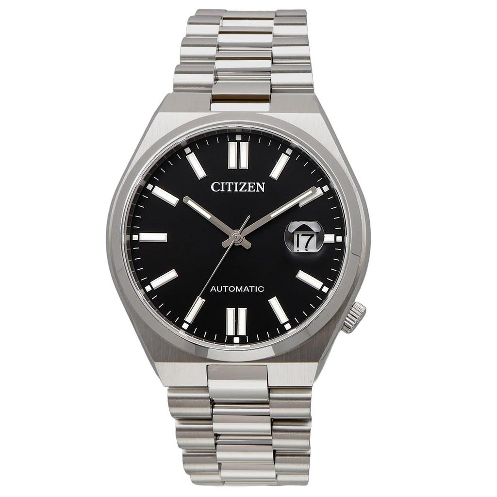 Citizen TSUYOSA Kollektion AUTOMATIK Herrenuhr NJ0150-81E, Saphirglas, Schwarz/Silber, Übersee-Modell [Parallelimport]