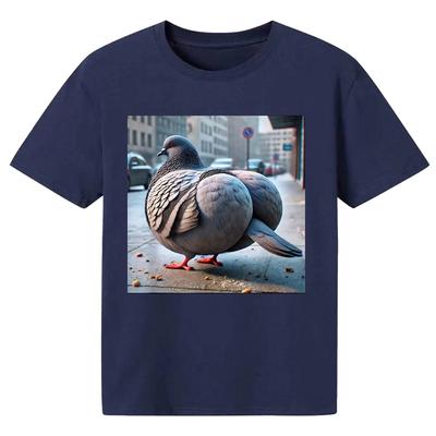 Funny Brainrot Pigeon with Level 100 Gyatt Gen Z Meme Pigeon TShirt Womes Clothing Cotton Ladies Clothes Summer Y2k Clothes