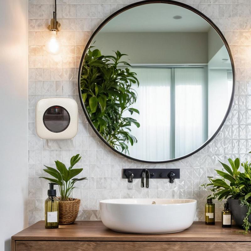 Toilet Roll Holder Wall Mounted Toilet Paper Roll Dispenser For Bathroom No Drilling Dustproof Organizer Box For Household Hotel