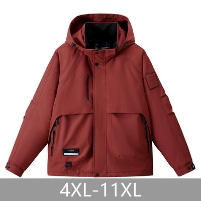 Plus Size 5XL-11XL Fashion Men's Oversize Parkas Winter Coat Hooded Waterproof Casual Loose Thick Warm Outerwears Men Jackets