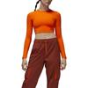 Jordan Crop Tops Women's Red Crew Neck Moderate DQ4397-819