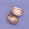 MINTHA Clip Earrings Trendy Fashion Jewelry Oval Stud Earrings For Women Rose Gold Color Earrings