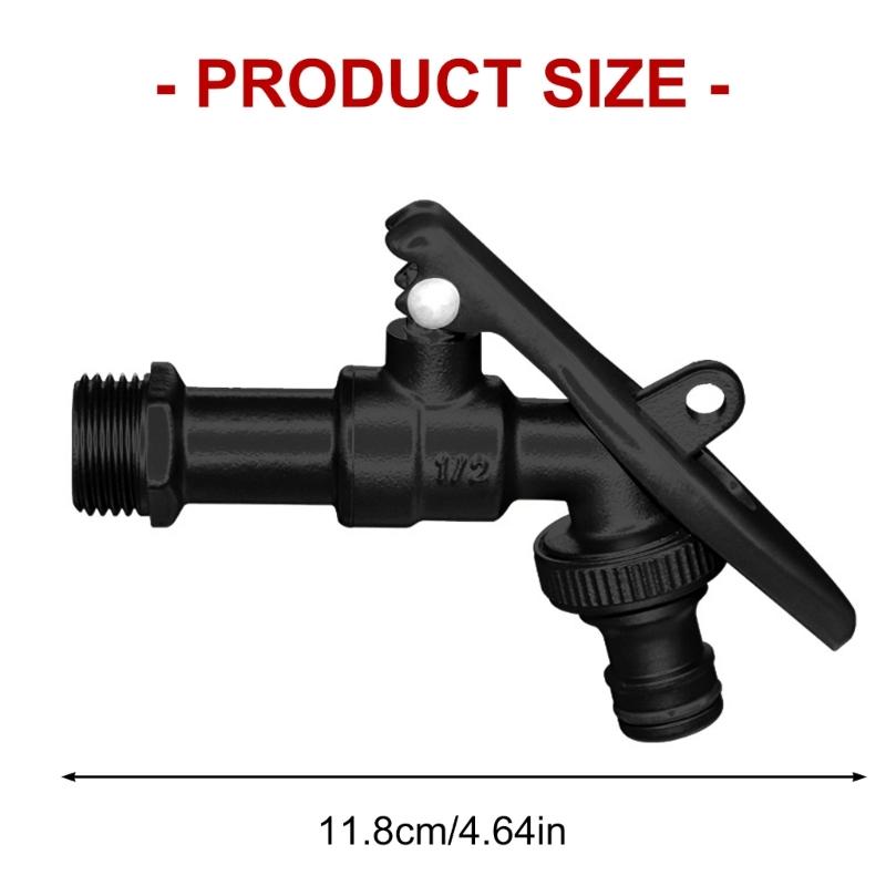 Outdoor Garden Antifreezing Tap High Flows Locked Outdoor Faucet Exterior Garden Hose Faucet Adapters Easy to Install