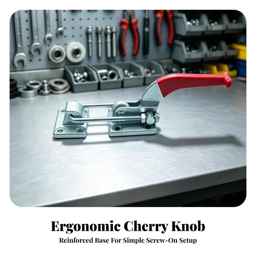 Quick-Toggle Draw Latch Clamp Strong Hardware Low-Profile for Workshop Jigs