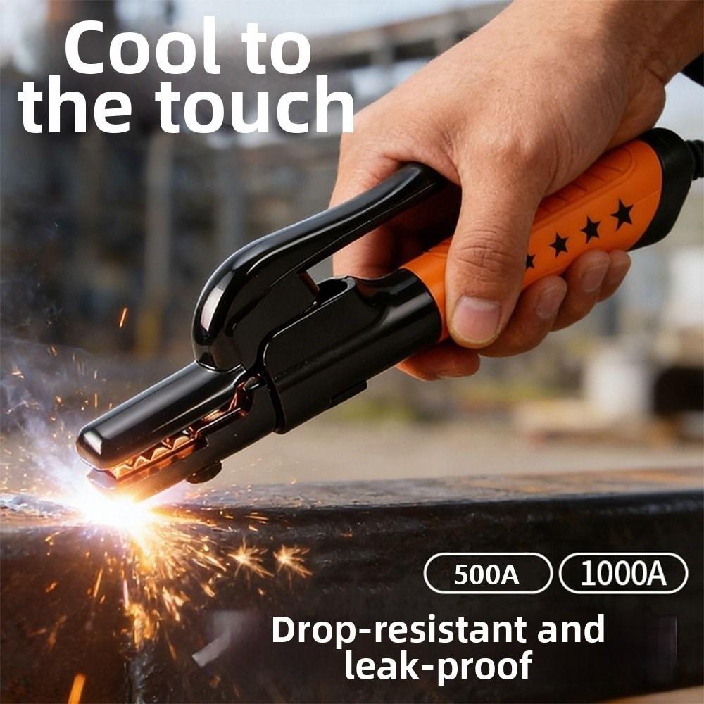 Secure Grip Welding Electrode Holder Heavy Duty Welding Tongs Electrode Clamp Welding Machine