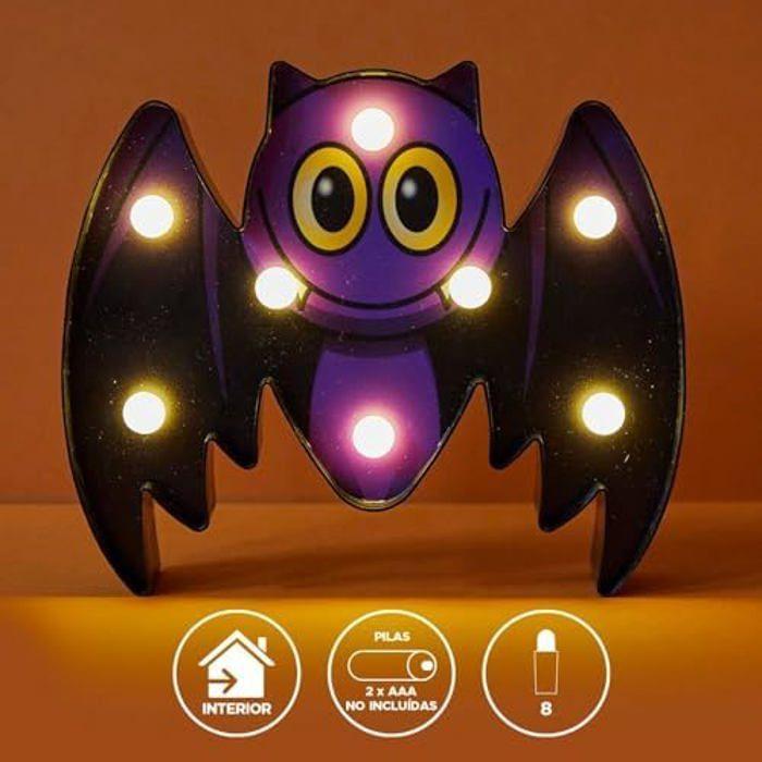 Panneau Halloween - LOLAHOME - Citrouille LED - 6 Lumières - Décoration Murale - Intérieur