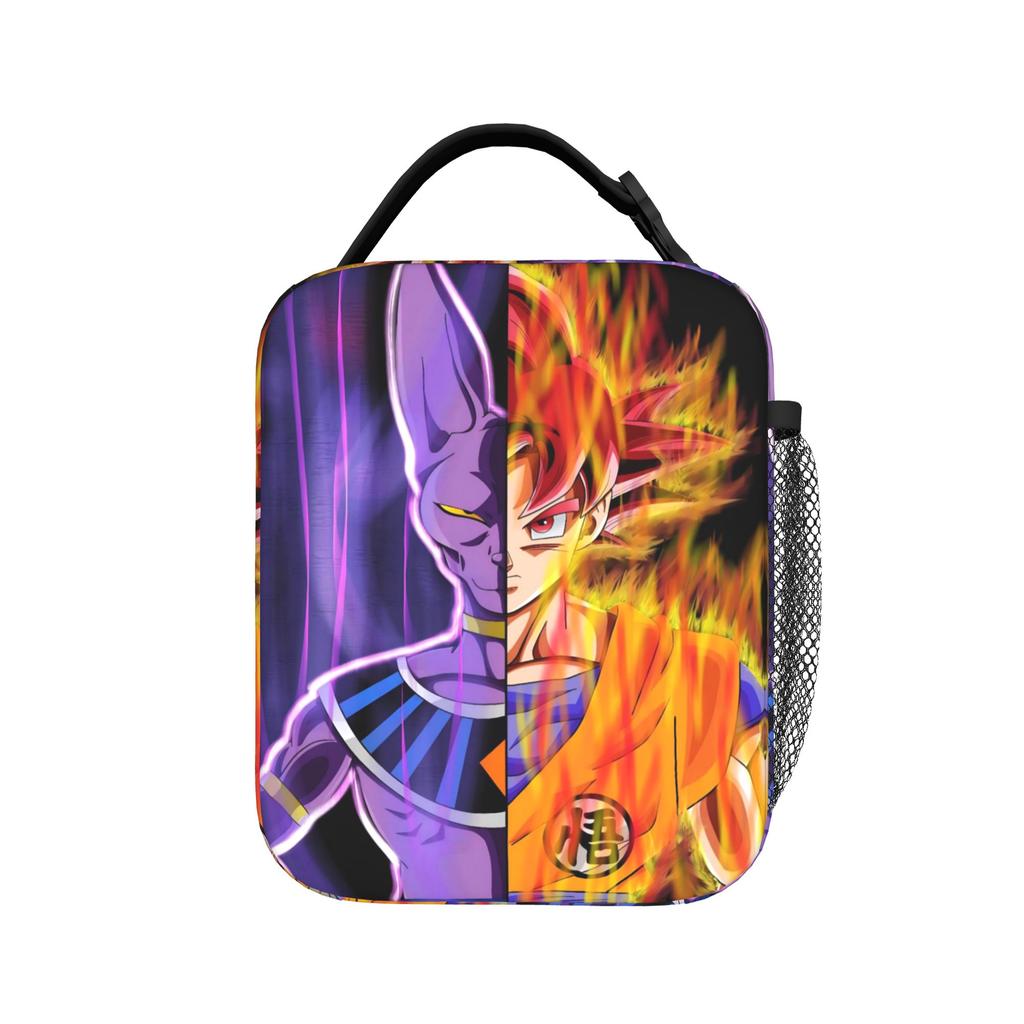 DBZ Anime Insulated Lunch Bags High Capacity Lunch Container Thermal Bag Tote Lunch Box Work Picnic Girl Boy