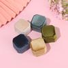 Exquisite Wedding Velvet Jewelry Box Ring Display Box Double Ring Storage Box With Detachable Lid