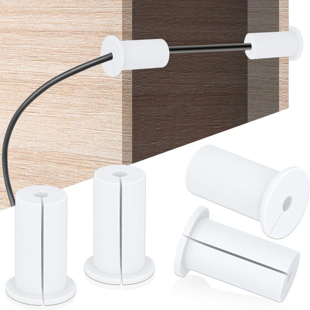 4PCS 1*2in Cable Routing Kit Rubber Ethernet Cable Grommet for Starlink Protecting Wires