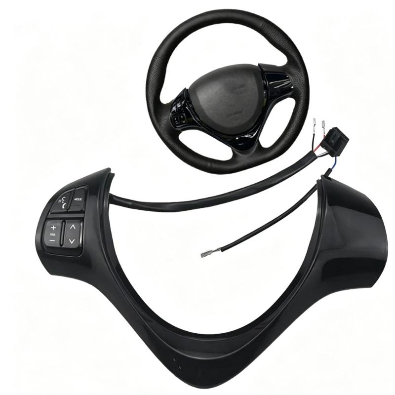 Car Steering Wheel Button Trim Panel Assembly, ABS Housing for 660CC 2009-2016 Overseas Model Fitment Service Part Use
