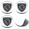 4pcs 54mm 56mm 60mm 65mm Peugeot Car emblem Wheel Center Hub auto Rim refit dust-proof badge covers sticker styling accessories