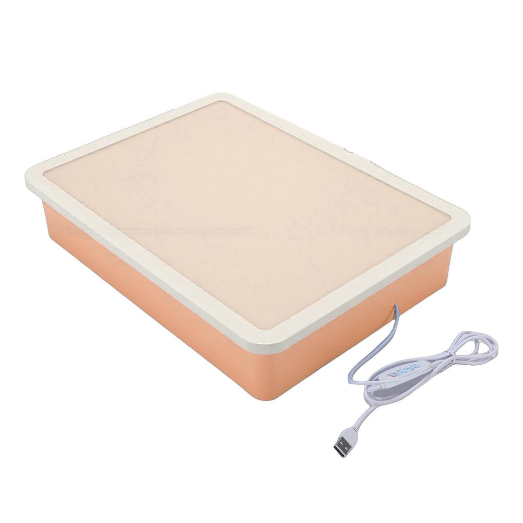 USB Sand Painting Light Box 3 Colors 10 Brightness Levels Portable LED Sensory Light Table for Kids Adults Classroom Meditation