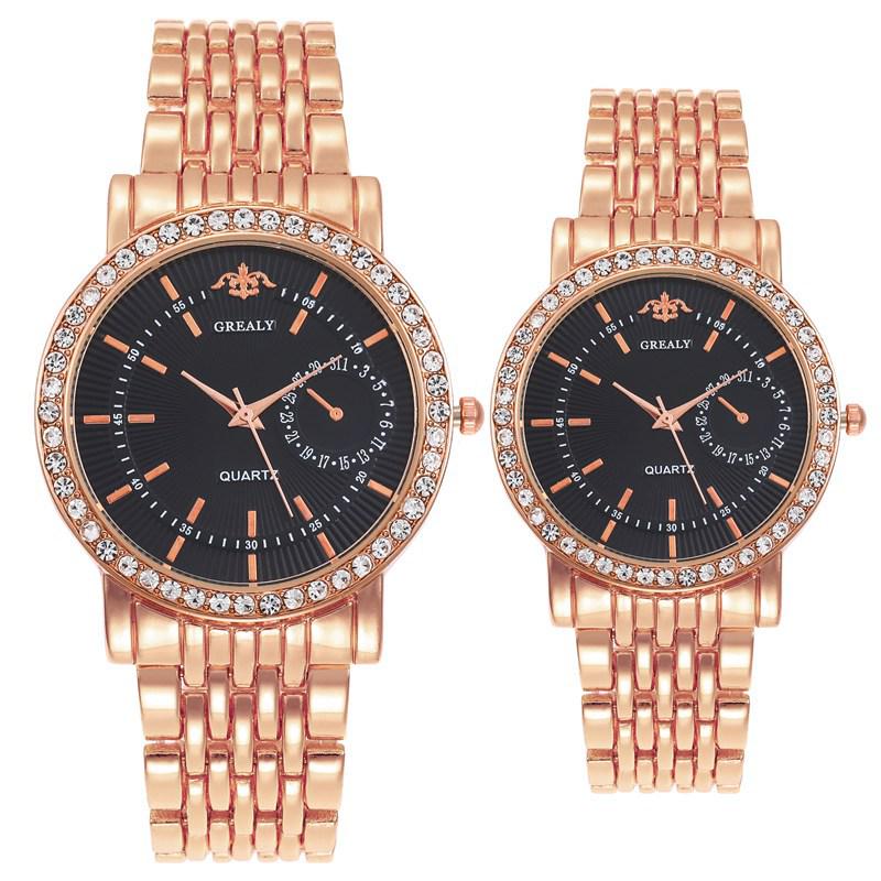Elegant Women's Quartz Watch with Rhinestones