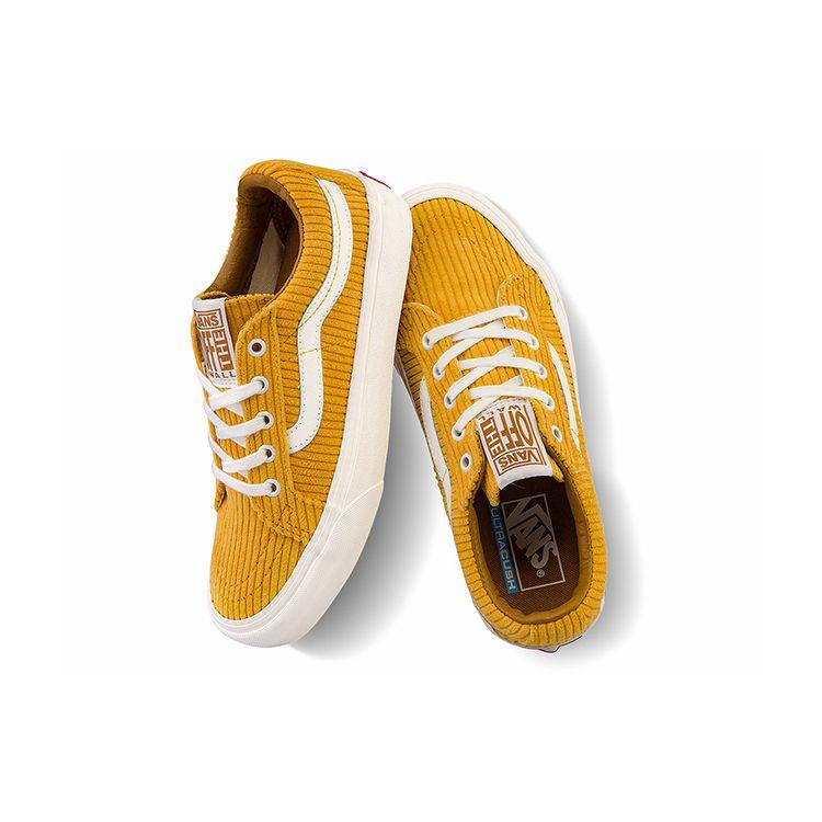 Vans Sk8 Corduroy Side Stripe Low Top Skate Shoes Unisex Sneakers Ginger-Yellow VN0A4UWIA0Q