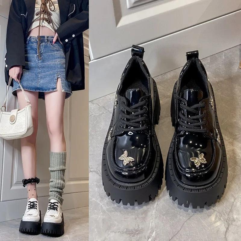 Fashion Fashion Retro Women Shoes Spring New Mary Jane Shoes Versatile British Style Women's Leather Shoes Non Slip Women Casual Shoe