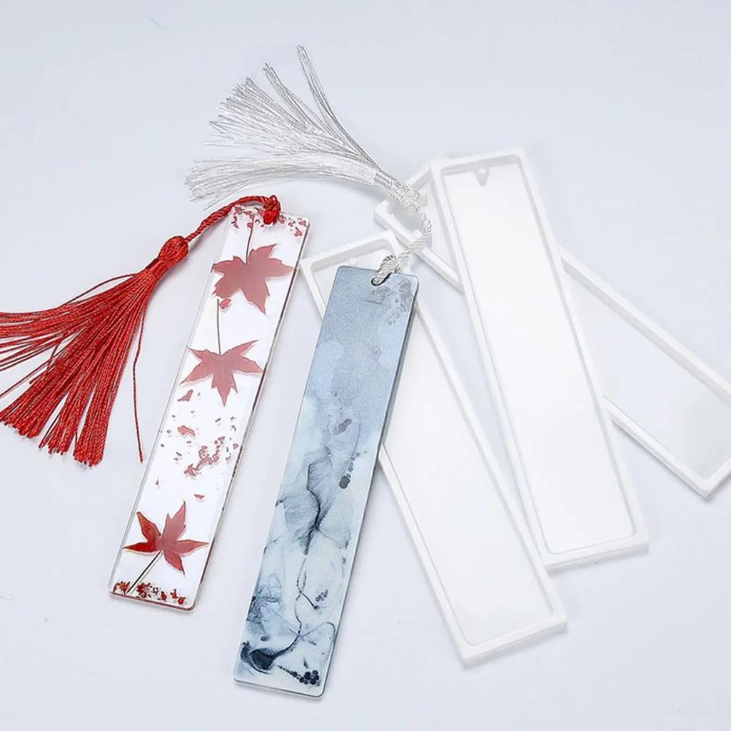 Rectangle Silicone Bookmark Mold DIY Bookmark Mould Making Epoxy Resin Jewelry DIY Craft Silicone Transparent Mold