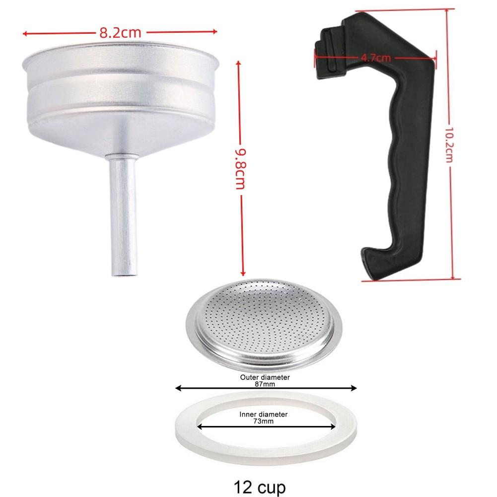 Espresso Moka Pot Replacement Parts Installation Package Content