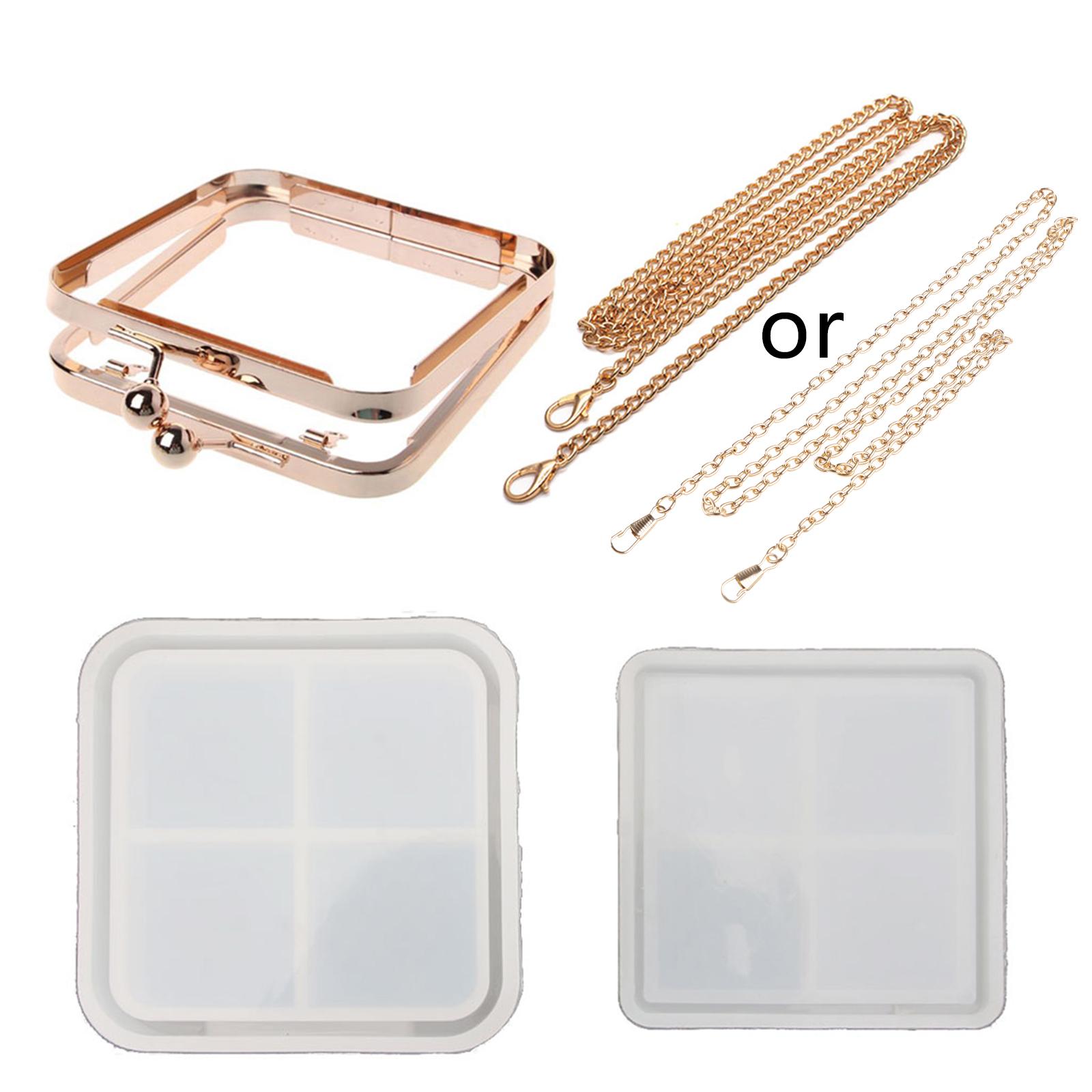 DIY Square Bag Shape Resin Molds Silicone Molds for Children Epoxy Resin Casting 1