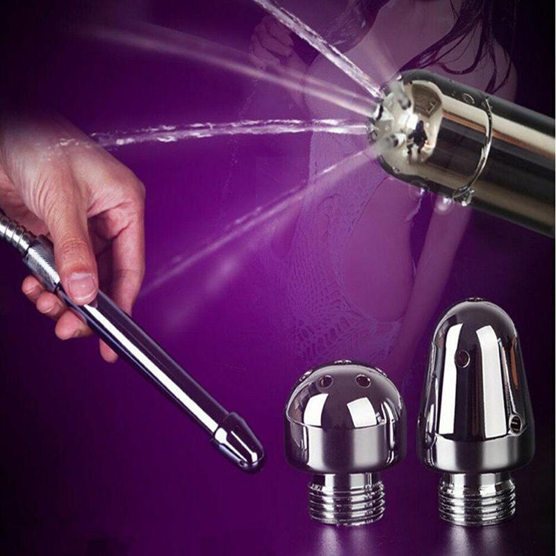 Metal Shower Cleansing Kit Vaginal Anal Enema Colon Douche Enema System Colonic