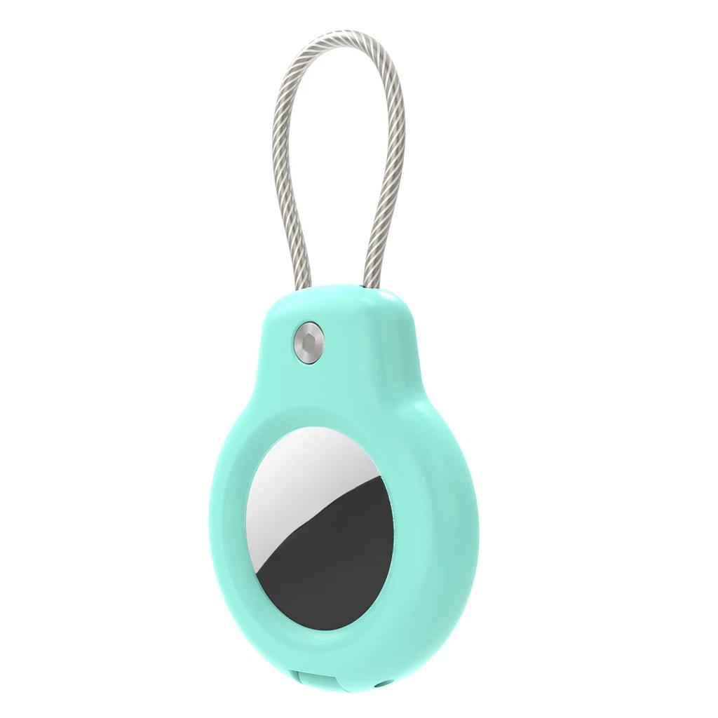 New Compatible with Apple AirTag Secure Holder with Cable Air Tag Lock Case Keychain Key Ring Key Chain Luggage tag for Keys