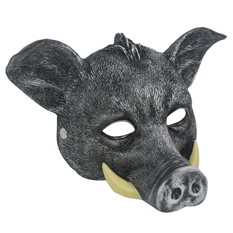 Masque Sanglier Animal Halloween Masque Cosplay Sanglier Sauvage Halloween Masque Intégral pour Halloween Mascarade Carnavals