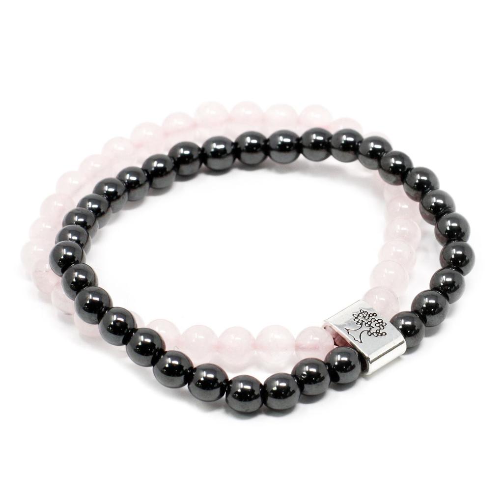 Rose Quartz Crystal Bracelet, Magnetic