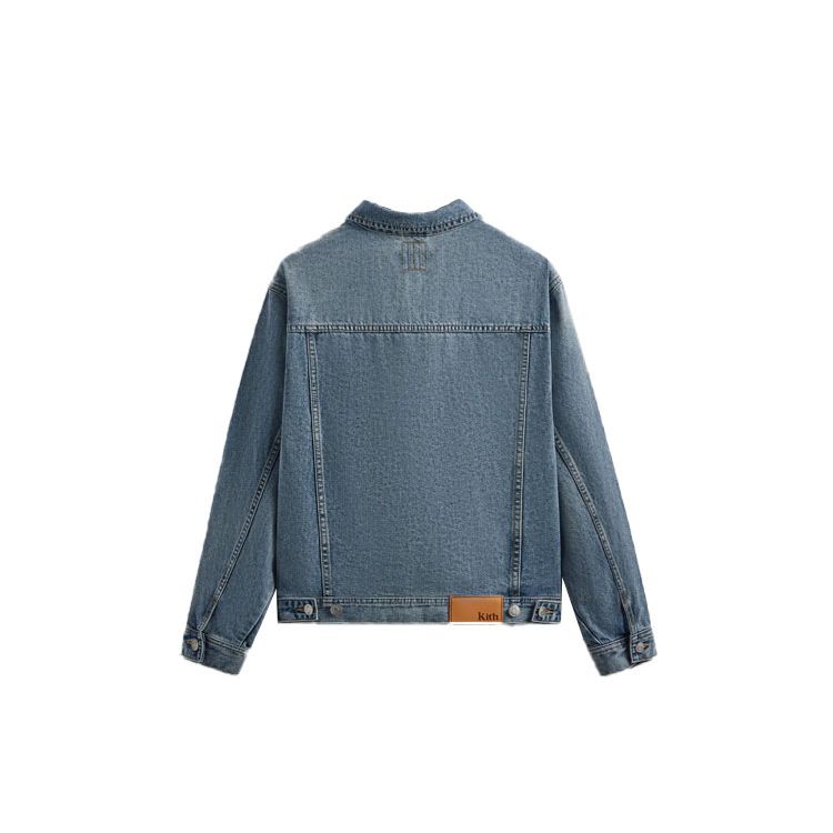 Kith Centre Denim Jacket Dark Indigo Men Outerwear Blue KHM010269-416