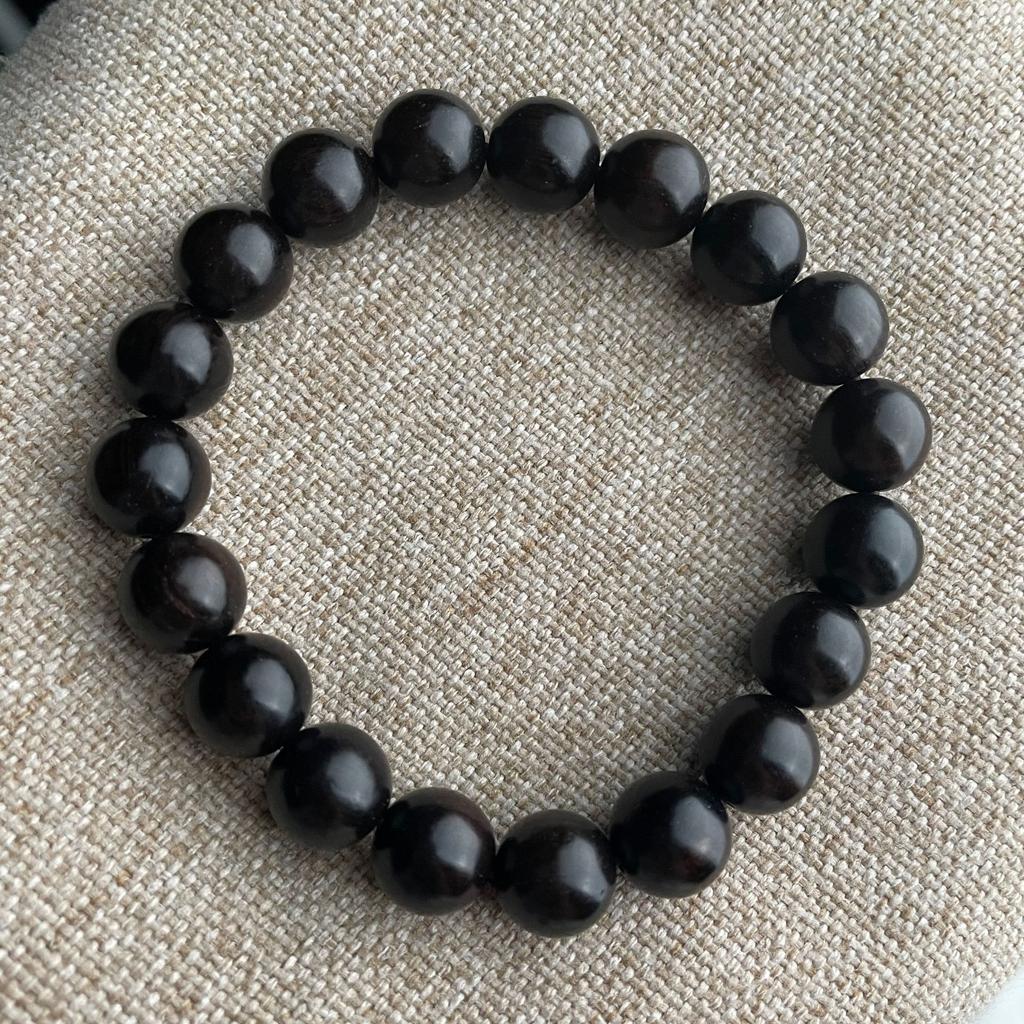 Red Light Sandalwood, Black Sandalwood, Ebony, Black Sandalwood, Buddha Beads, Wenwan Bracelet Sandalwood 108 Rosary Beads.