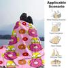1Pc Simpsons Donut Blanket Soft And Comfortable Casual Warm Camping Travel Christmas Halloween Gift M921903