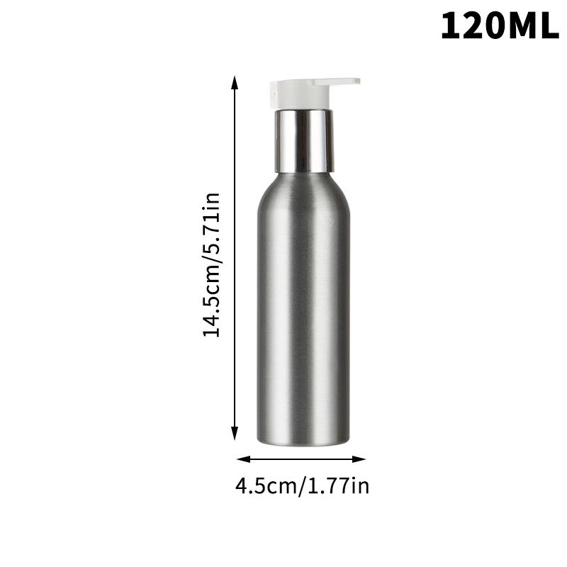 40-200Ml Aluminum Pump Bottle High Quality Lotion Pump Shampoo Lotion Pump Refillable Bottle Liquid Dispenser Travel Container