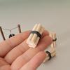 5 Bundles Dollhouse Simulation Mini Firewood Model Dollhouse Camping Scene Decoration 1/12 Dolls House Accessories Toys