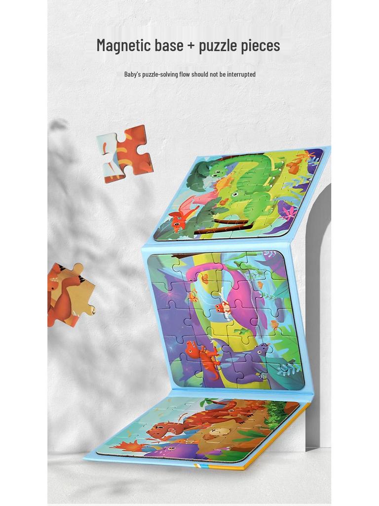 Portable Magnetic Puzzle Book for Early Childhood Education