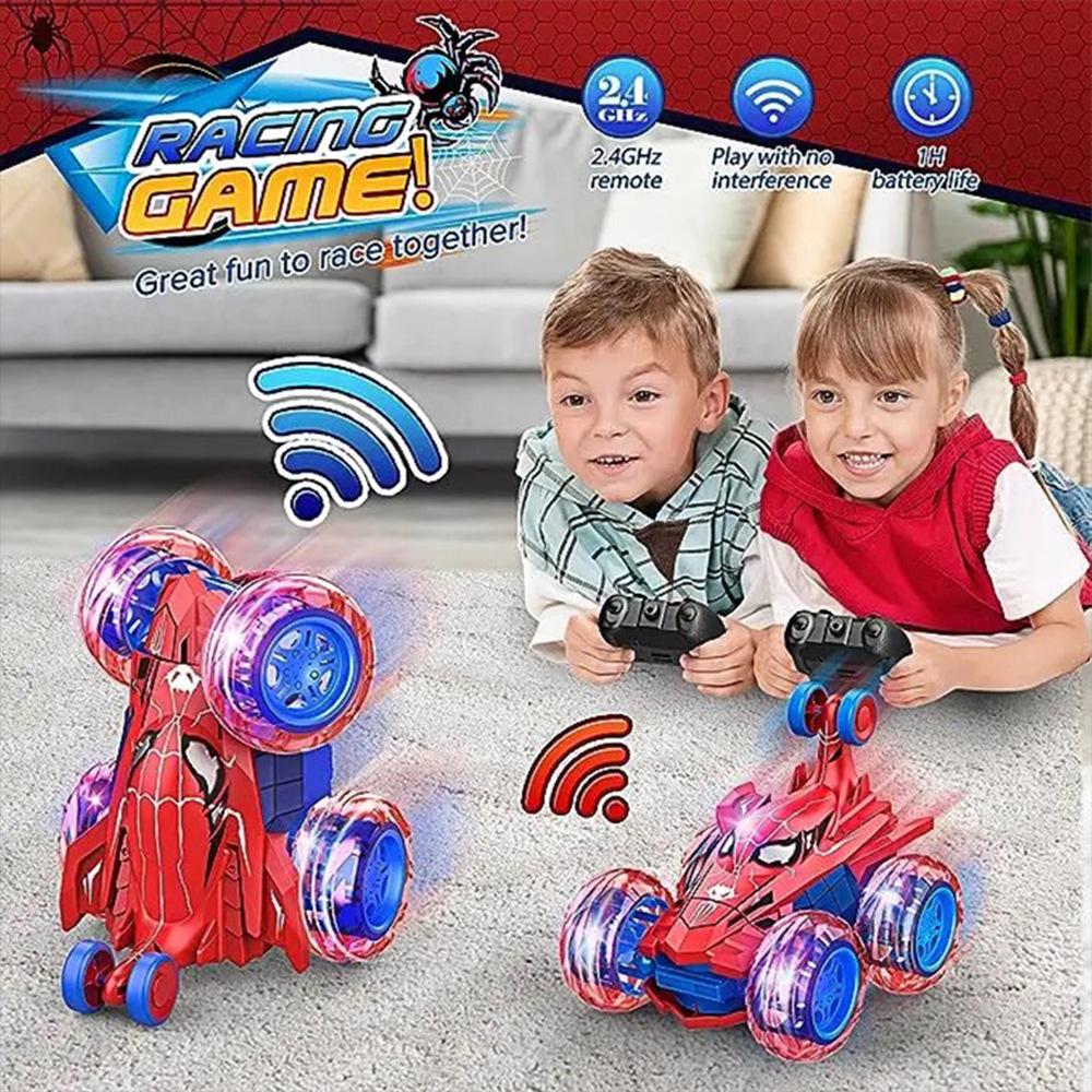 Children's 360° Rotating Stunt Off-Road Remote Control Car - 2.4G Light-Up Toy