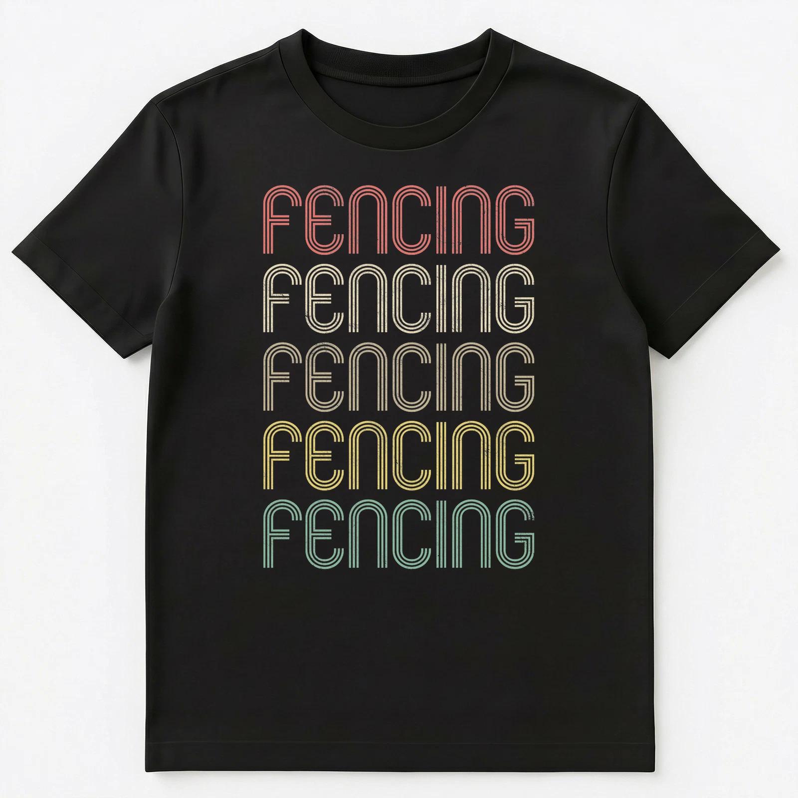 

Retro Style Fencing Unisex T-Shirt 4XL