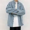 New Arrivals Open Run Unisex Classic Denim Long Sleeve Shirt Loose Fit