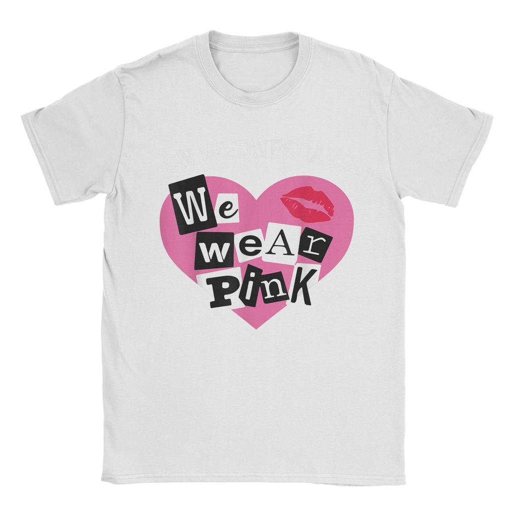 Neuheit Am Mittwoch tragen wir Rosa Lustige T-Shirts für Männer Rundhals Reine Baumwolle T-Shirts Kurzarm T-Shirts Geschenkidee Tops