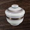 Takumifu Arita Ware 7cm Steaming Bowl with Three-Colored Lines, Made in Japan