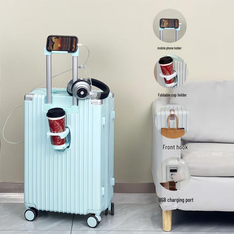 Baosen 24-inch USB Charging Travel Suitcase