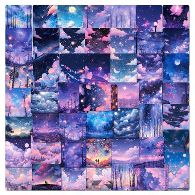 50 Bilder von Haohan Sternenhimmel-Aufklebern Neue Produkte TEMU Heilende Nische Fortgeschrittene Fantasie Romantische Sternenhimmel-Aufkleber