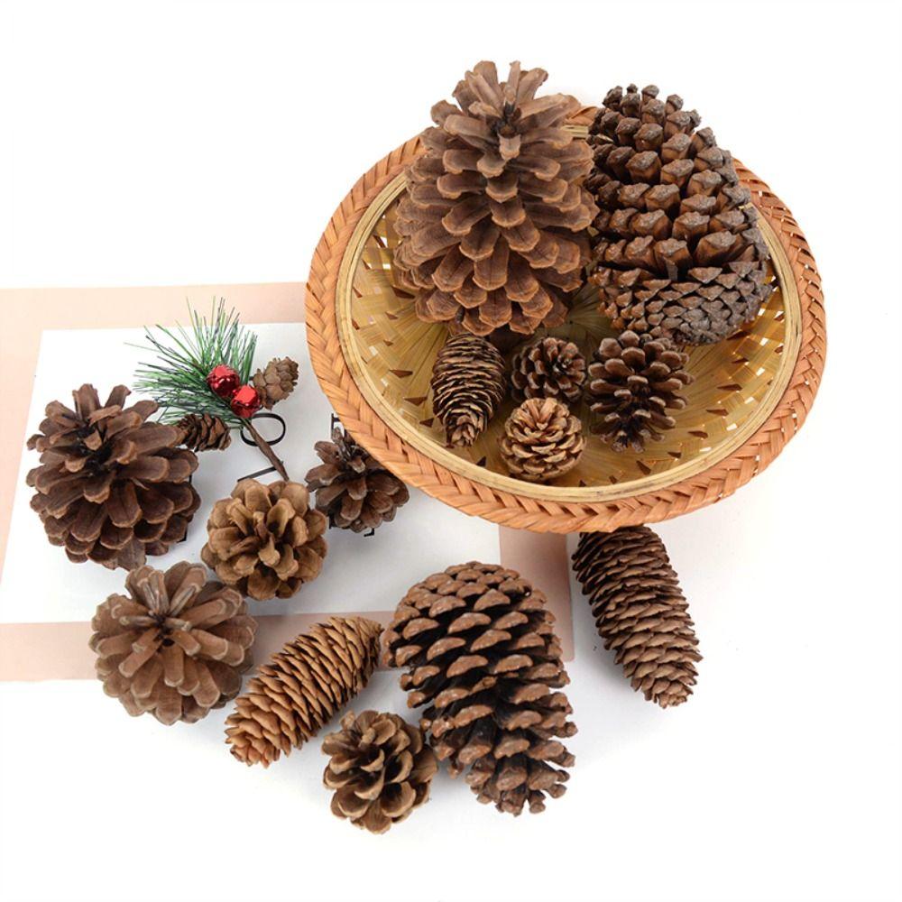 

Flower For Christmas Artificial Flower Natural Pine Nut Wedding Decoration Florist Decoration